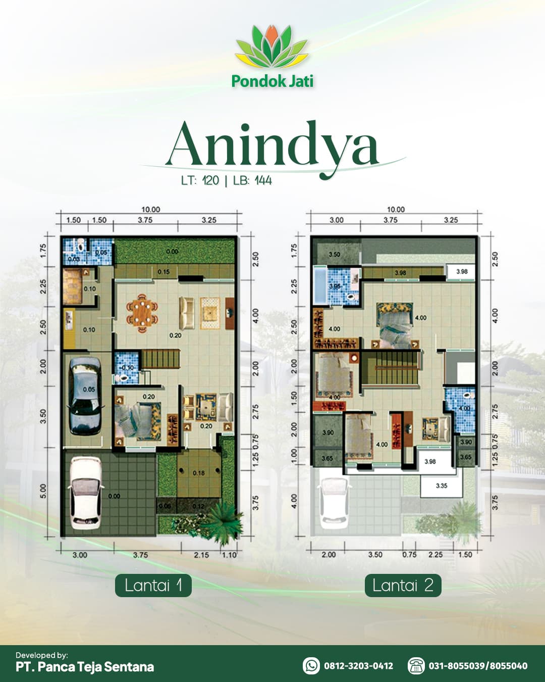 Floor plan of Anindya model house